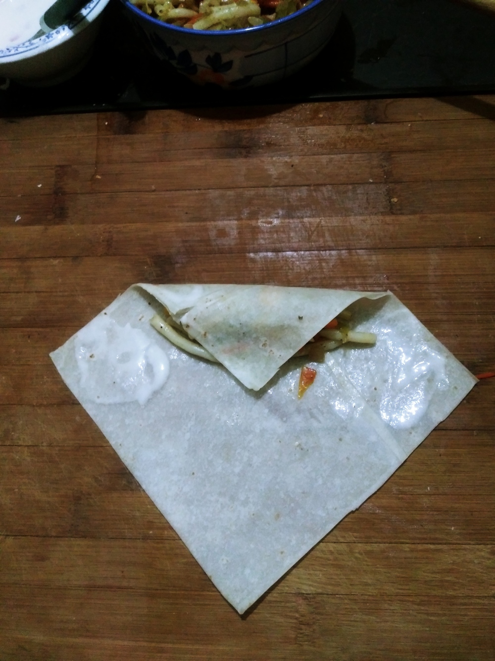 Chinese roll spring vegetable wrapping tutorial easy perfect how to