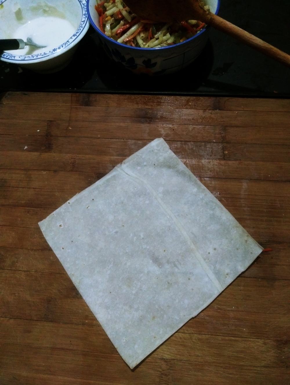 Chinese roll spring vegetable wrapping tutorial easy perfect how to